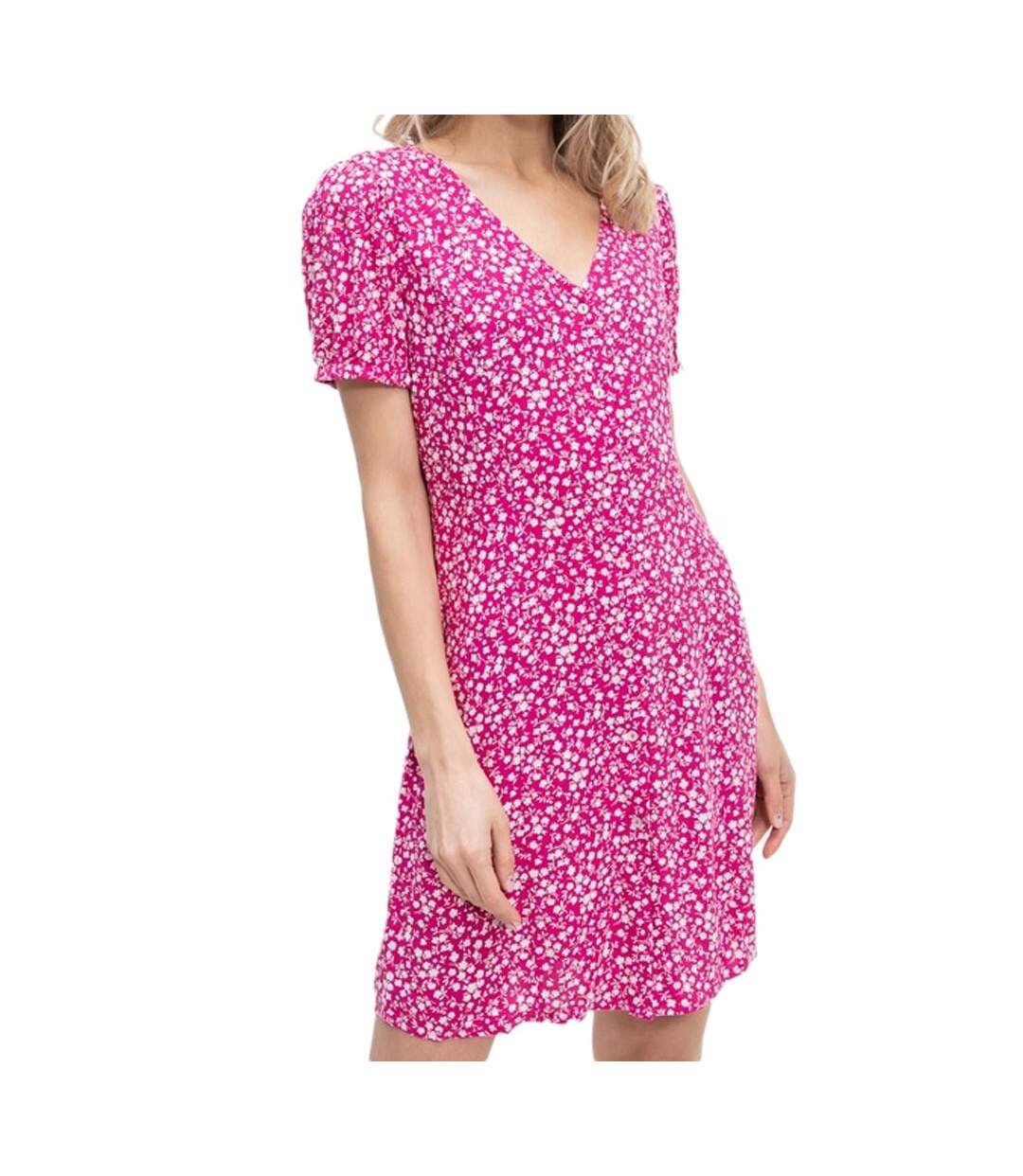 Robe Rose à fleurs Femme Only Nova - M-1