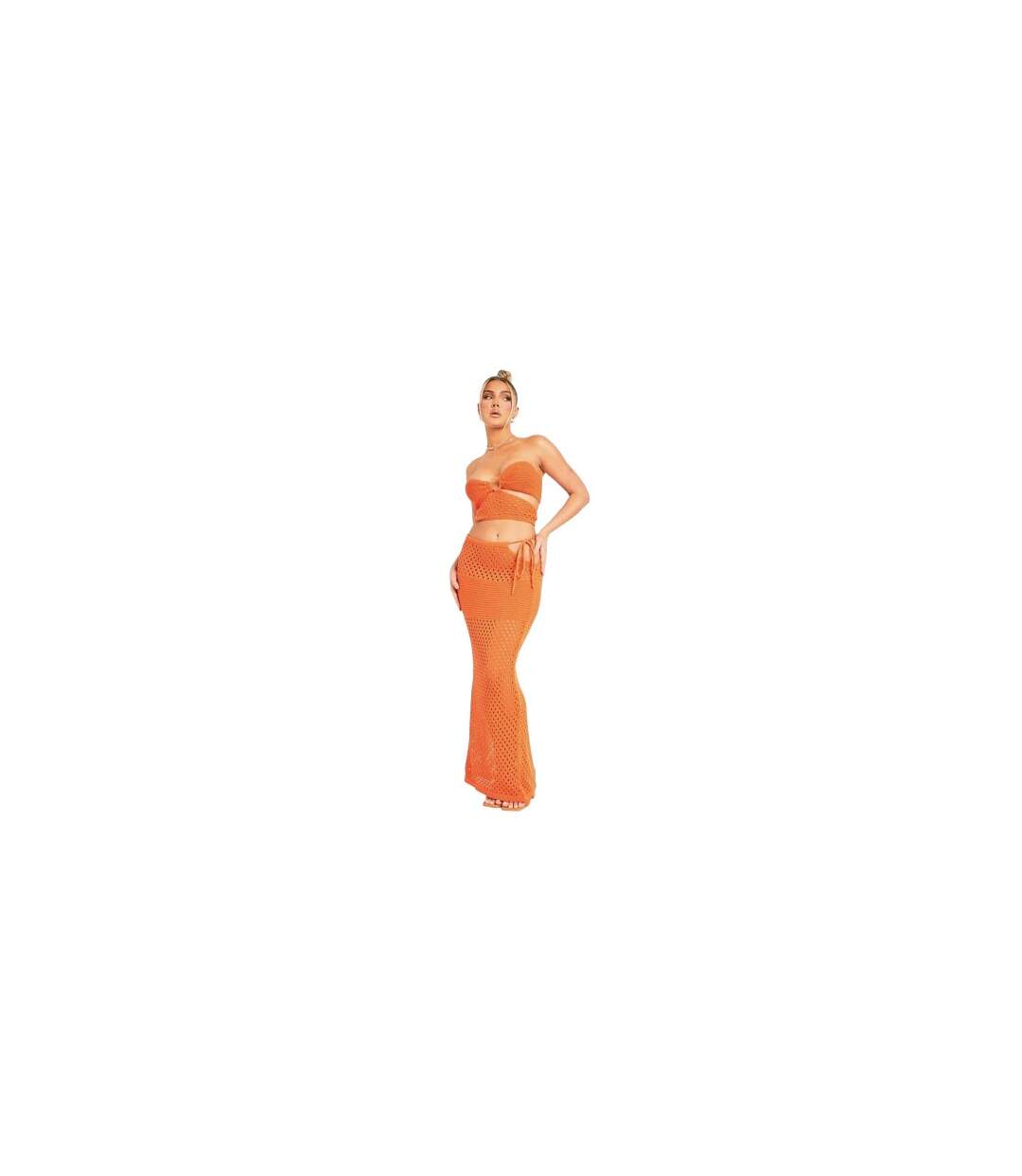 Haut Court Femme Orange Missy Empire-2