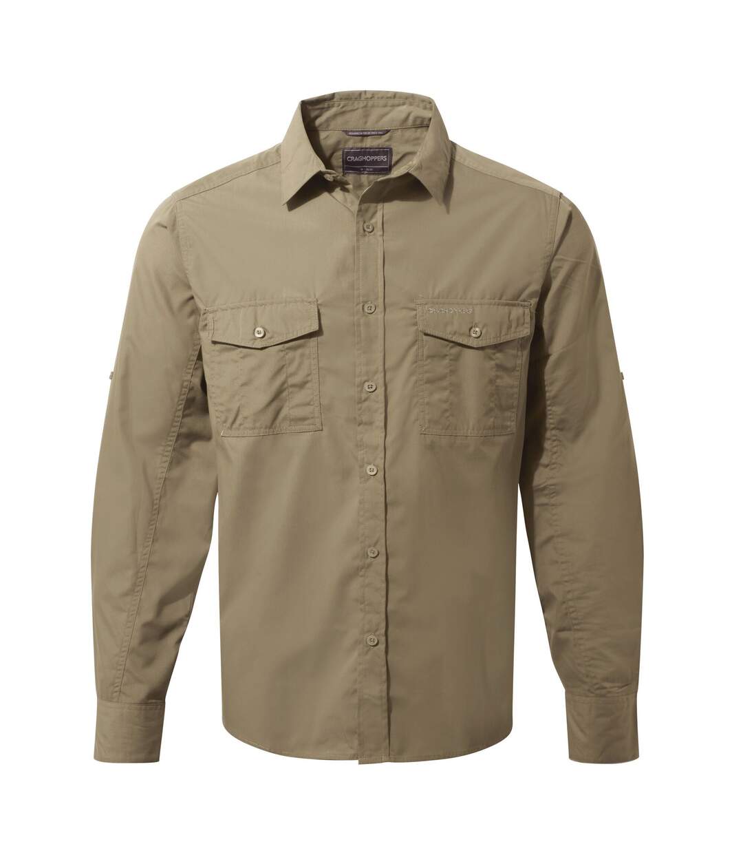 Mens Expert Kiwi Long-sleeved Shirt Pebble Brown Craghoppers-2