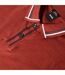 Polo Manches Courtes Motif/style Détail Contrasté Homme Marron Boss-3