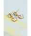 Small Tiny Dangle Zircon Butterfly Charm Ear Dainty Stud Handmade Earrings