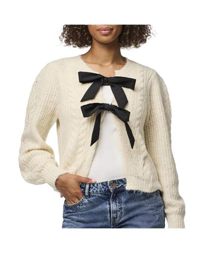 Gilet beige femme pieces cow