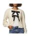 Gilet beige femme pieces cow-1