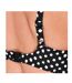 Womens/ladies Polka Dot Underwired Bikini Top Black White Fantasie-4