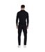 Mens Slim Long-sleeved Polo Shirt Black SikSilk-3