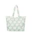 Tote bag vert à fleurs femme roxy anti bad vibes - taille unique-3
