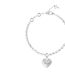 Falling In Love Logo Charm Bracelet One Size Silver Guess-2