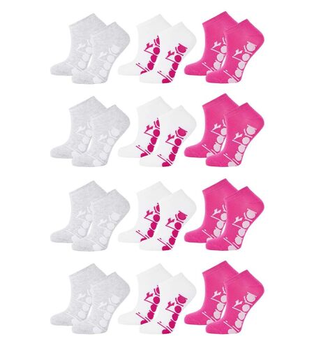 Chaussettes Femme Socquettes SPORT SNEAKER-Assortiment modèles photos selon arrivages- Pack de 12 Paires 1225 WOMAN