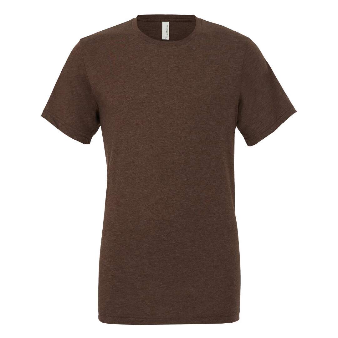 Canvas t-shirt à manches courtes homme marron Bella + Canvas-1