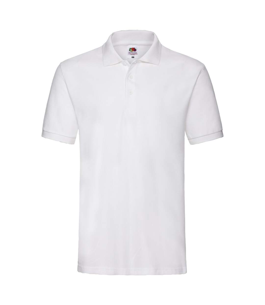 Polo premium homme blanc Fruit of the Loom-1