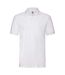 Polo premium homme blanc Fruit of the Loom-1