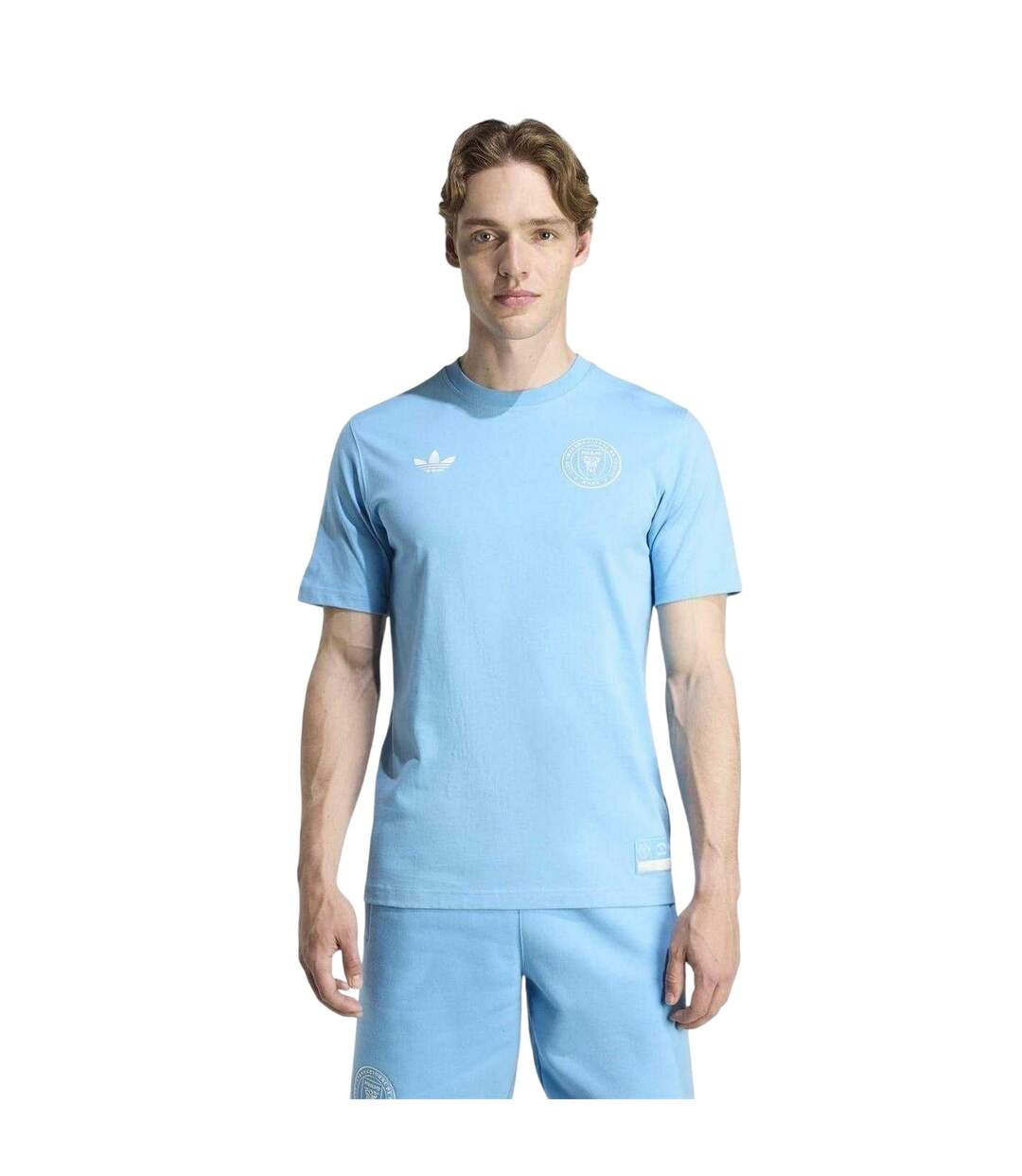 T-shirt Motif/style Inter Miami Cf Homme Bleu Blanc Adidas-1