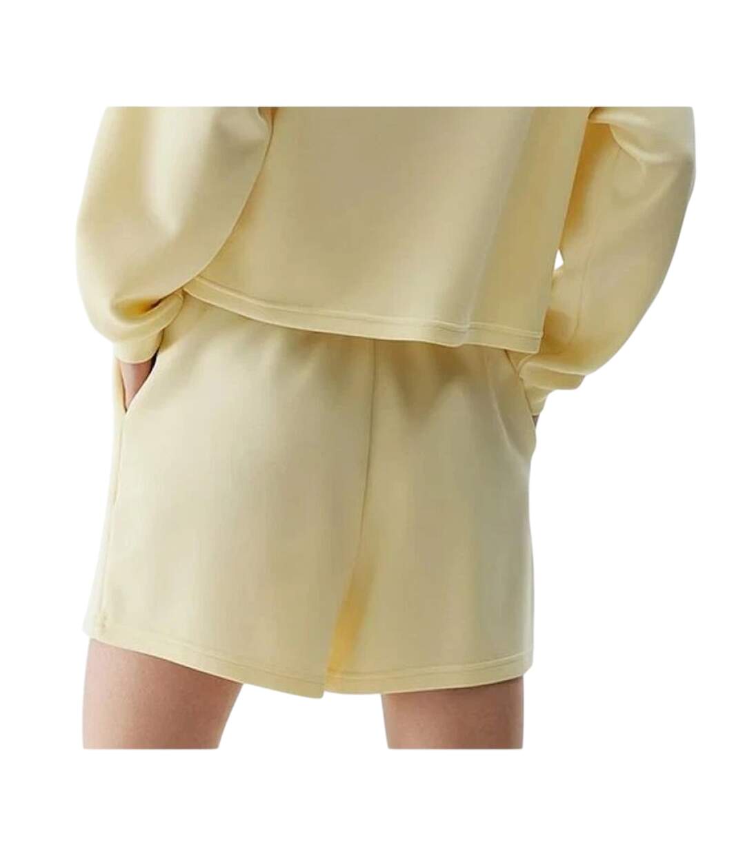 Short De Jogging Femme Jaune 4F-3