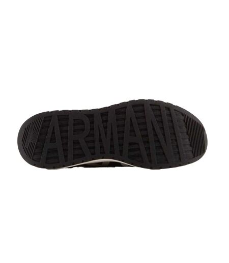 Mens Trainers White Black Armani Exchange