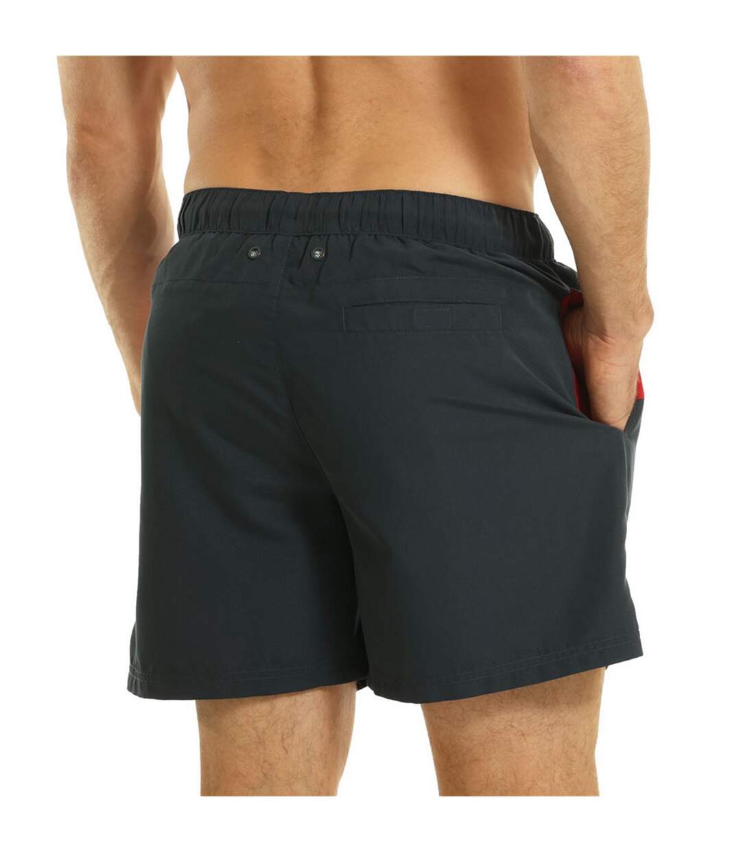 Short de bain homme bleu marine / rouge RIPT Essentials