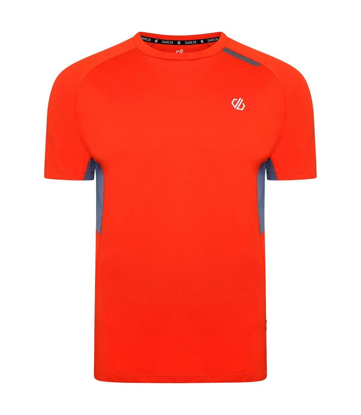 Dare 2B Mens Peerless II Logo Recycled Lightweight T-Shirt (Burnt Salmon/Stellar Blue)