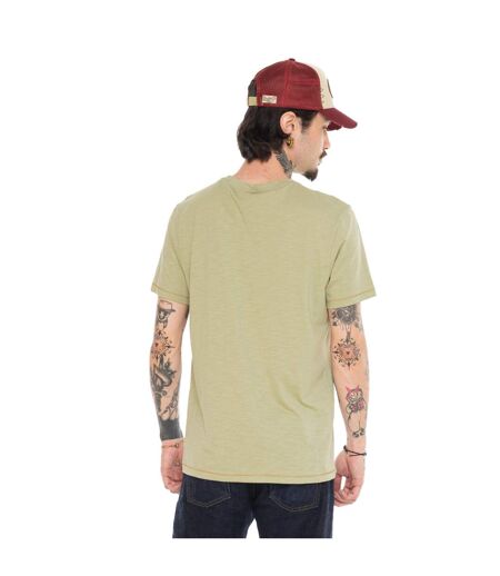 T-shirt homme regular en slub heavy wash print devant Zane Vondutch