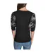 Womens/ladies Knitted Puff Sleeve Top Black Karl Lagerfeld-3