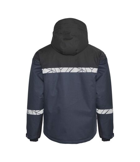Mens Progression High-vis Padded Soft Shell Jacket Navy Black Projob