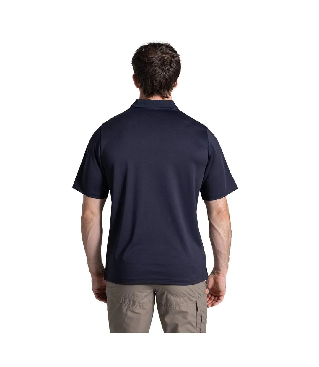 Mens Expert Basecamp Wicking Polo Shirt Dark Navy Craghoppers-3