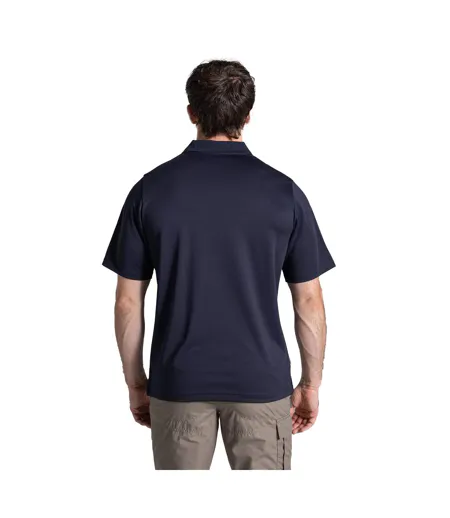 Mens Expert Basecamp Wicking Polo Shirt Dark Navy Craghoppers