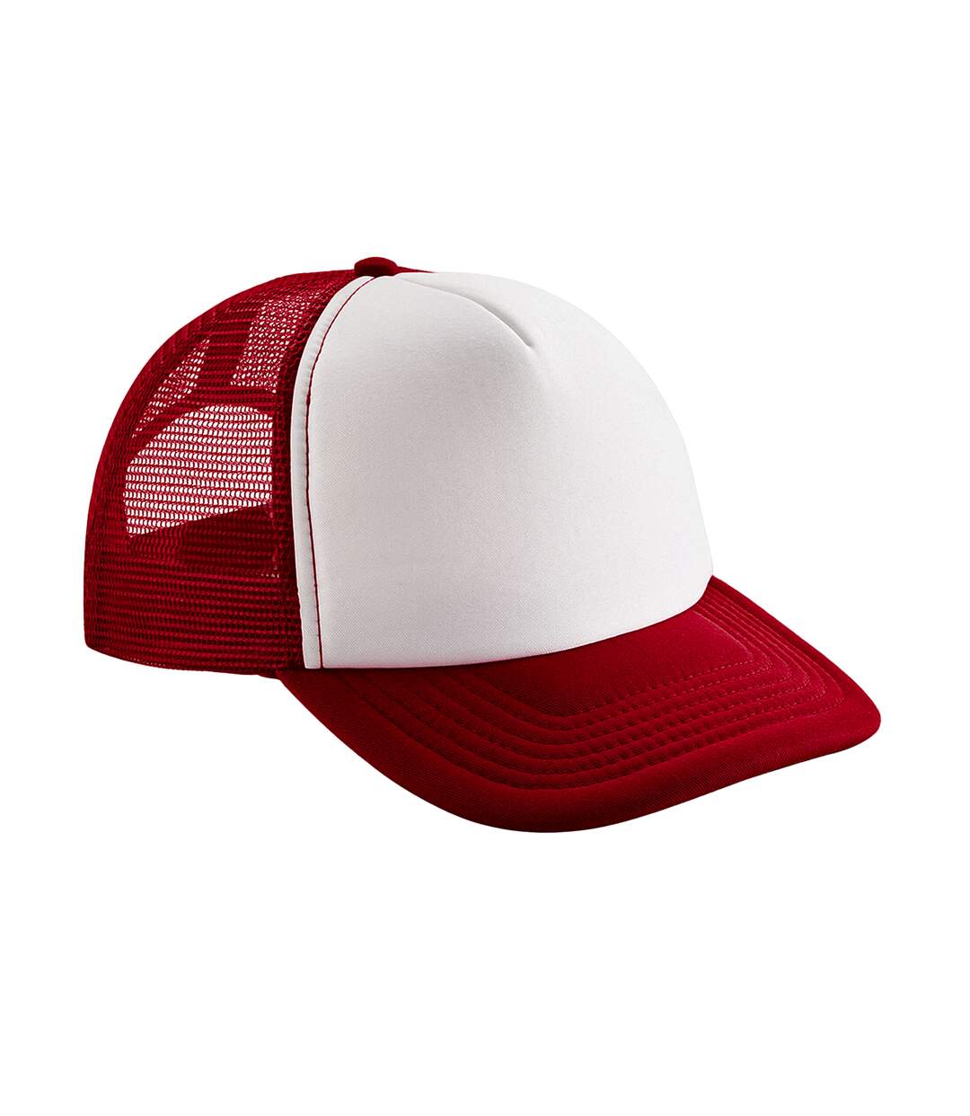 Casquette trucker adulte rouge / blanc Beechfield-1