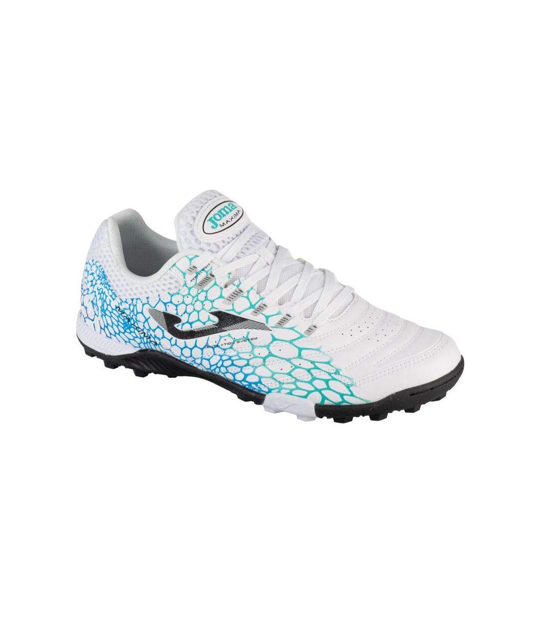 Chaussures De Foot Pour Terrain Artificiel Maxima Homme Blanc Turquoise Vif Joma-1