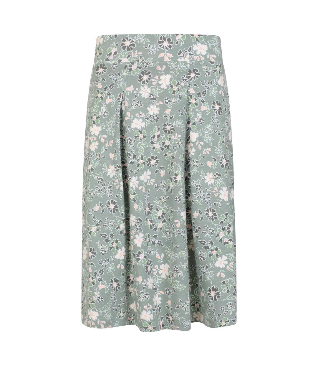 Womens/ladies waterfront spotted midi skirt pale green Mountain Warehouse