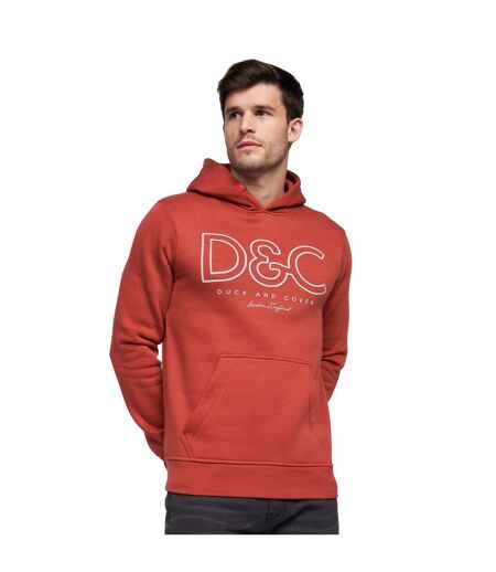 Mens icarusa hoodie red Duck and Cover