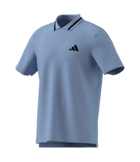 Polo Motif/style 3 Rayures Homme Bleu Pâle Bleu Adidas