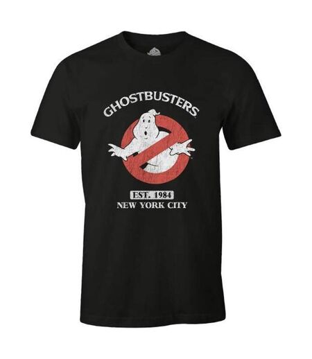 T-shirt New York City Homme Noir Ghostbusters