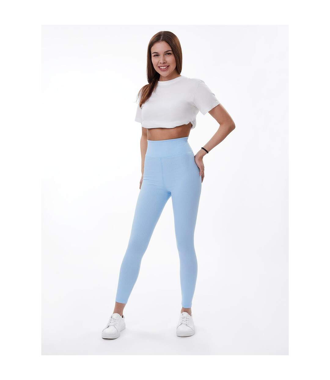 Legging zelal femme bleu clair Lookus