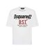 T-shirt Bloody Sweat Tears Homme Blanc Pur DSquared2-1