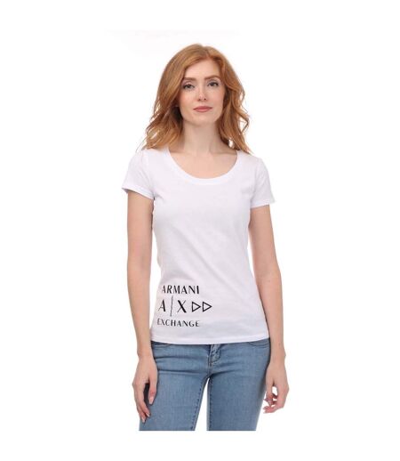 T-shirt femme blanc Armani