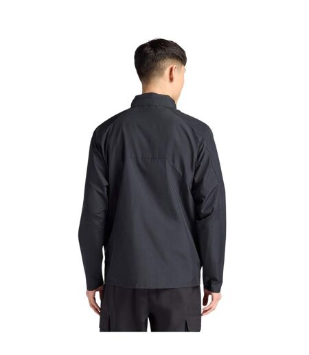 Mens Two Tone Woven Hooded Jacket Black New Balance