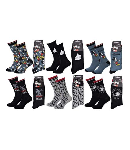 Chaussettes Pack Homme DISNEY MICKEY MOUSE - Pack de 6