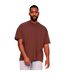 Casual Classics Mens Core Ringspun Cotton Oversized T-Shirt (Chocolate)