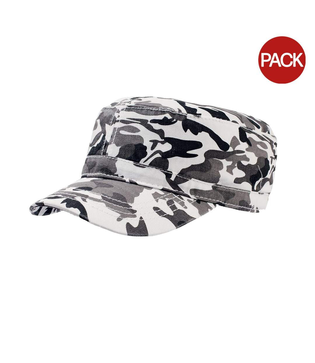 Lot de 2  casquettes militaire adulte camouflage blanc Atlantis