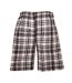 Mens woven checked lounge shorts gris à carreaux cargo bay cargo bay