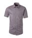 chemise popeline manches courtes - JN680 - homme - gris acier