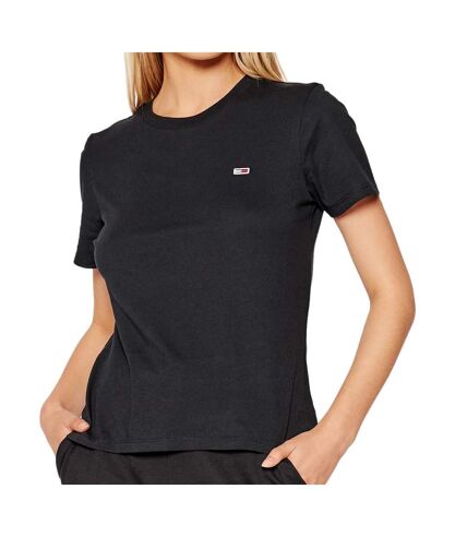 T-shirt Noir Femme Tommy Hilfiger Regular - M