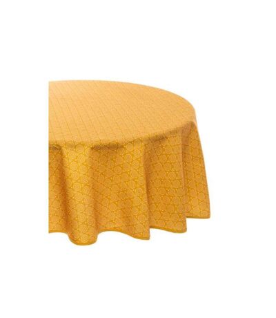 Nappe Ronde Imprimé Ethnika 180cm Jaune