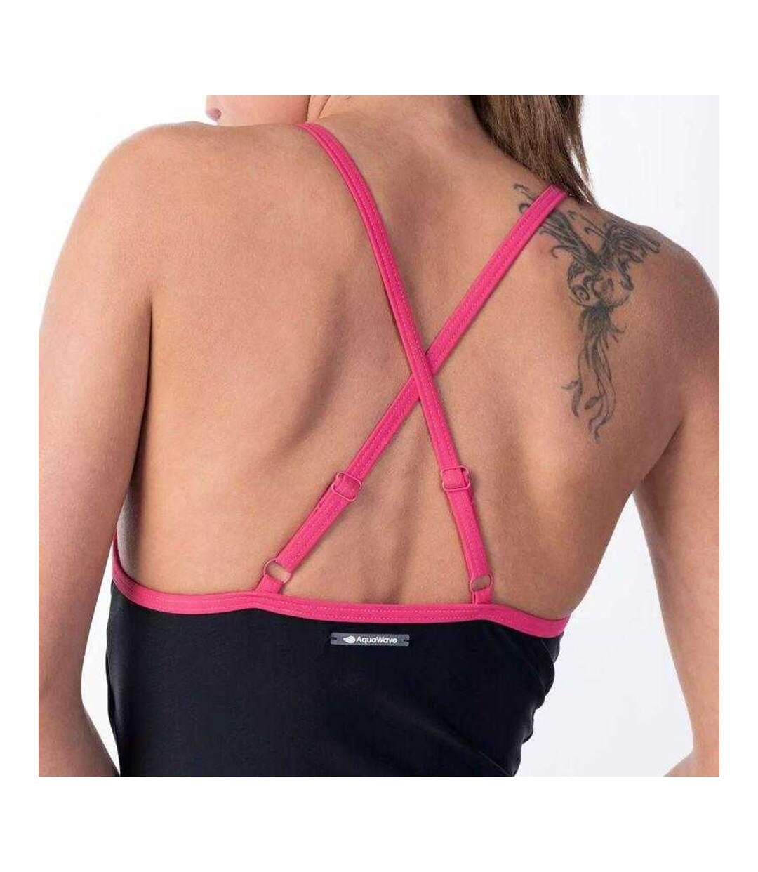 Maillot De Bain 1 Pièce Sublime Femme Noir Rose Aquawave-4