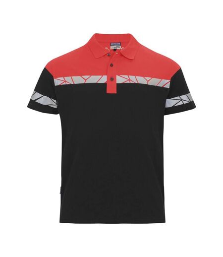 Polo Progression Homme Noir Rouge Projob