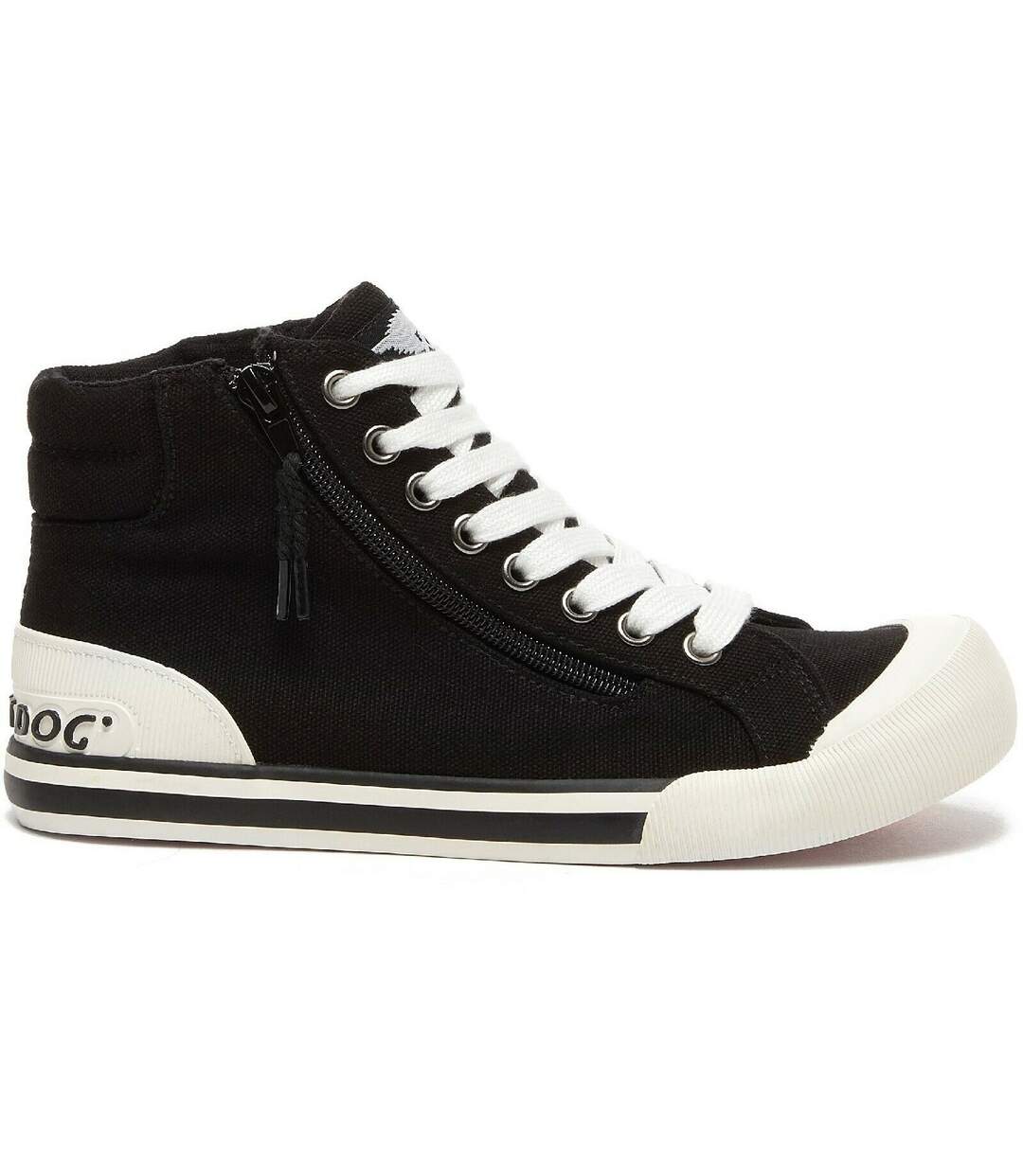 Womens/ladies Jazzin Hi Trainers Black Rocket Dog-4