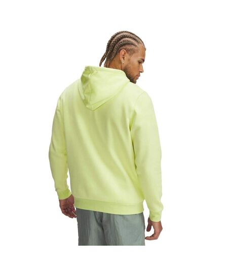 Mens Icon Fleece Hoodie Yellow Under Armour