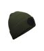 Bonnet fashion adulte vert olive / noir Beechfield