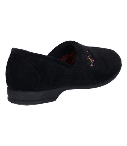Mirak Bouquet / Ladies Slipper / Classic Womens Slippers (Black) - UTFS1170