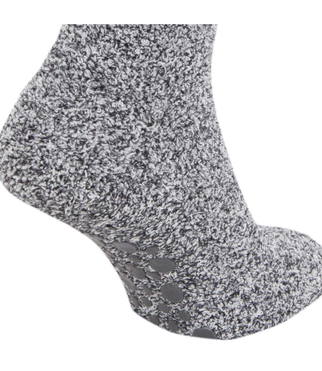 Chaussons chaussettes homme gris Floso