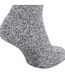 FLOSO Mens Warm Slipper Socks With Rubber Non Slip Grip (Grey) - UTMB134